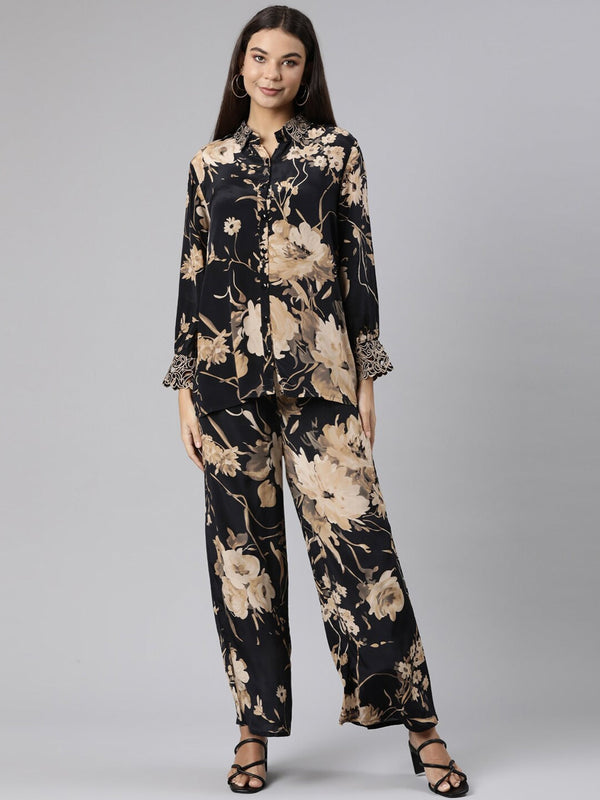 Floral Printed Shirt & Trousers
