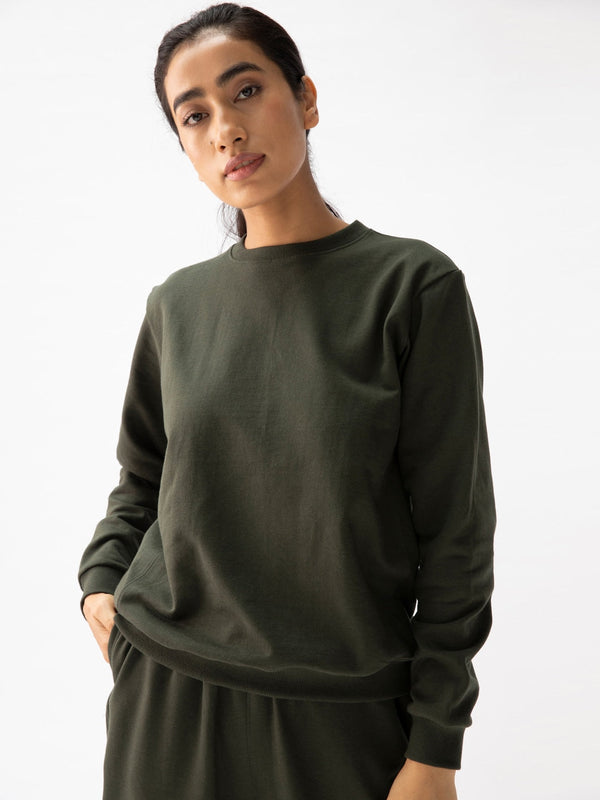 Round Neck Sweatshirt & Jogger Pure Organic Cotton Co-Ords