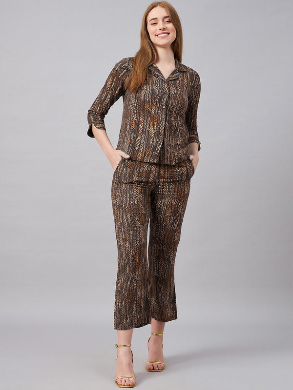 Floral Printed Shirt & Trousers