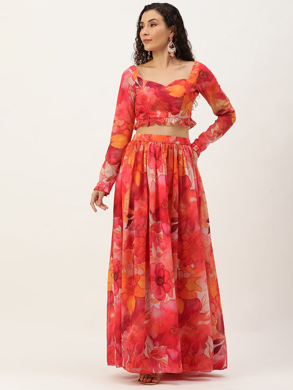 Women Printed Georgette Co-Ords